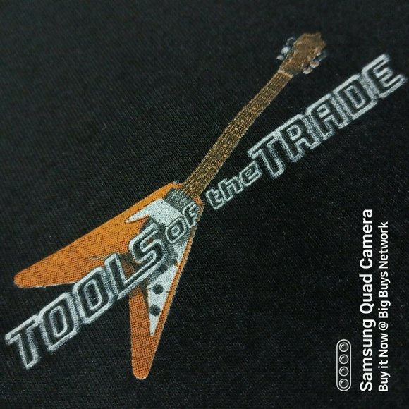 RARE Joe Blow T's Rock & Roll "Tools of the Trade" Guitars/Amps/ Pedals Tshirt L - Picture 3 of 12
